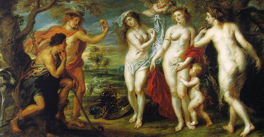 Питер Пауль РУБЕНС (Rubens) (1577-1640), фламандский живописец. "Суд Париса", 1639. Прадо