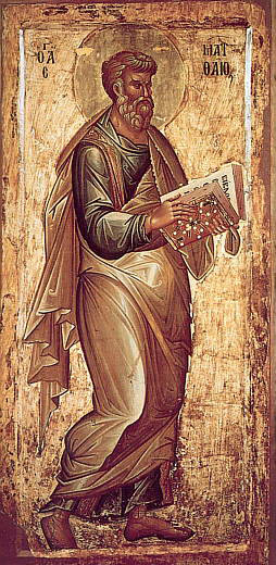 Апостол Матфей. Охрид, XIV в. Икона из церкви св. Климентия 