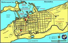 Карта центра города Александрия