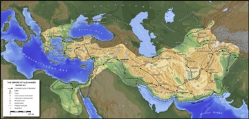 Империя Александра Македонского, the empire of Alexander, 334-323 B.C.
