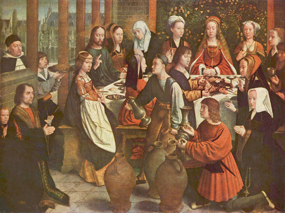 Давид Герард (ок. 1460/1470-1523) "Брак в Кане" 