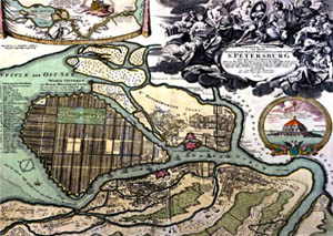 План Васильевского острова (1716 год)
