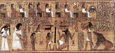 Древнеегипетская Книга Мертвых: “Сцена Суда”